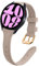 WoPail Leder Armband 20mm für Samsung Galaxy Watch 7/FE/6/5/4 40mm,44mm/Watch 6 Classic 43,47mm Damen Ersatzarmband Uhrenarmband für Galaxy Wat-ch 5 Pro 45mm Aprikosenfarbe