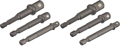 HitachiHIKOKI 751970 Adapter Sechskant auf 1/4', 1/2', 3/8' Vierkant (Packung mit 2)