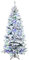 HOMCOM Árbol de Navidad Artificial con 250 Luces LED 210 cm Árbol Nevado con 829 Ramas y Base Plegable de Metal Decoración Navideña para Interiores Ø112x210 cm Verde