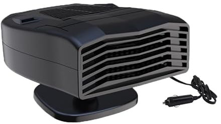 HDAKDDHG Dégivreur portable pour voiture - 150 W - 12 V - Chauffage de voiture portable - Désembueur d'air 2 en 1 - Modes de chauffage et de refroidissement pour chauffage rapide - Désembuage pour