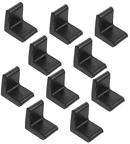 Veemoon 1ensemble Pads pour Meubles Angle Fer Protection De Sol pour Meubles Embouts De Accessoires De Meuble Shaped Noir