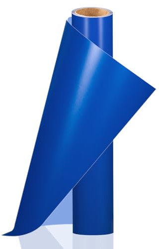 VINYL FROG Vinyl-Rolle, permanent, selbstklebend, 30,5 cm x 3 m, für Tassen, Tassen, Fenster, Heimdekoration, Blau