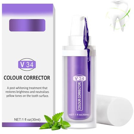 Dentifricio Viola Sbiancante,Ripara la cavità orale,pulisci le macchie dei denti,lascia i denti profumati e prenditi cura delicatamente dei denti sensibili