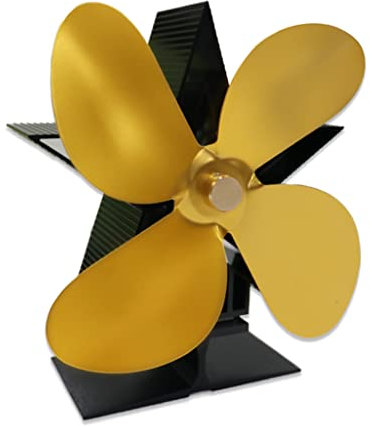 Verbesserter 4 Wärmebetriebener Ventilator Leiser Effizienter Ventilator Für Pellet Holz Verteilung Heißluft Großes 4 Ofenventilator Wärmebetrieben Kein Strombedarf Für Holz