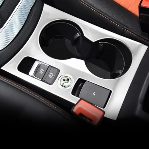Fit for Audi Q3 2013-2018 LHD, Car Cup Holder Trim, ABS Chrome Console Water Cup Holder Cover, Car Modification