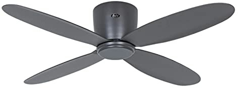 CasaFan Deckenventilator 311284W ECO Flach II, 112 cm, Schwarz, WLAN