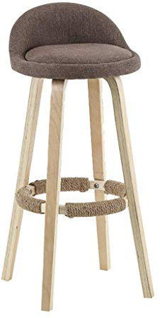 Barhocker aus massivem Holz, für Zuhause, hoher Hocker, Tisch, massives Holz, Schmiedeeisenstuhl, hohe Bank, Stehtisch, Rückenlehne, moderne minimalistische Mode, für die Halle, kleiner Haushalt