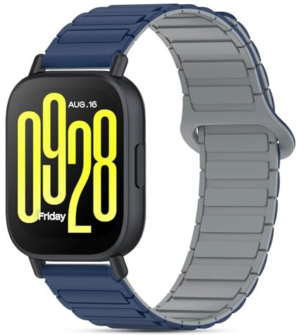 CHULN Correas de Silicona Compatible con Redmi Watch 5 Active/5 Lite/Xiaomi Mi Watch/Xiaomi Watch S1 Pro/S1 Active/S2/S3/S2 Pro, 22mm Magnética Pulsera de Repuesto para Redmi Watch 5 Active.