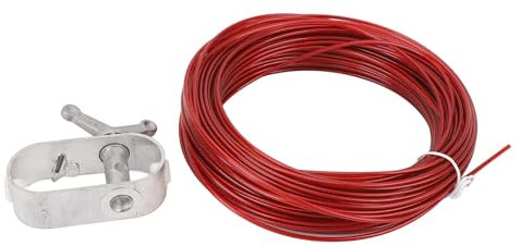 HEEPDD 164ft Pool Cover Cable and Aluminum Alloy Winch,Coated Steel Pool Cover Wire for Securing Ground Winter Swimming Pool Covers