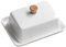 Gvvsjgdbis Ceramic Butter Dish with Sealed Lid for Kitchen Organization, Ideal for Cafe, Fridge, Cake Shop & Baking Use Large