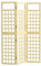 Outsunny 3-Panel Garden Privacy Screen, Freestanding Foldable Wooden Outdoor Divider/Trellis, Decorative Privacy Screen for Garden Patio Pool, 120 x 170 cm, Natural Wood Finish