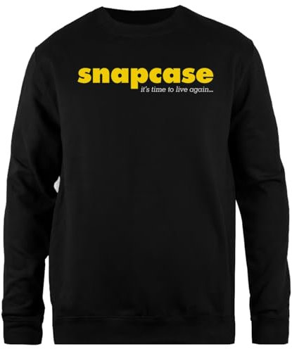 TAMBOOTEE Snapcase Its Time to Live Again Schwarzes Unisex-Pullover-Sweatshirt Mit Schlichter Passform