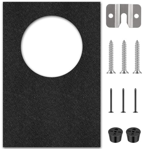 Mindsoft Extra große Dartscheiben-Wandschutz, Dartscheiben-Rückseite, Filz-Wandfliesen, verlängerte Länge, Dartscheiben-Einfassung, Kork, Dartscheiben-Rückseite, Alternative mit Halterungs-Set (91,4 x
