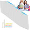 Scrapbook-Papier-Aufbewahrungstaschen, transparent, 32 x 32 cm, Fotos und Karton, Haushaltsaufbewahrung für Schlafsaal, Bibliothek, Bastelbedarf, 12 Stück