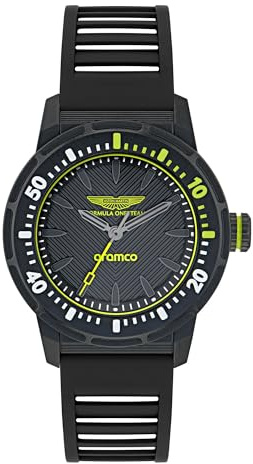 Aston Martin Herren Uhr Analog Quarz AM Formula 1 MTFO1 Silikon