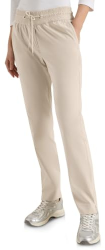 Cecil Leichte Hose im Casual Fit mit Stretch Grain beige M