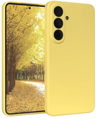 EAZY CASE - Silikonhülle für Galaxy S26 Plus Hülle Silikon Case Gelb weich stoßfeste Handyhülle Schutzhülle mit Kameraschutz Dünn Premium Schutz Cover TPU Phone Bumper in Pastell Hellgelb Matt