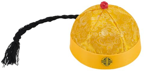 WADORN Polyester Chinesischer Hut Han Dynastie Kaiser Hut Kaiserlicher Kaiser Hüte für Bühne Aufführung