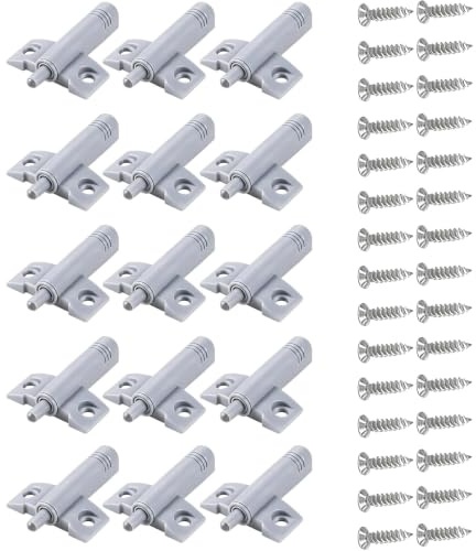 15 Pack Soft Close Dampers, Soft Close Hinges, Cabinet Soft Close Door Dampers with 30 Screws, Adjustable Quiet Soft Close Hinges for Kitchen Cupboards, Universal Cabinet Door Buffer Accessories