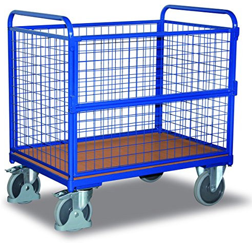 Drahtkastenwagen RAL5010 Enzianblau Gitterwagen Kastenwagen Drahtgitterwagen