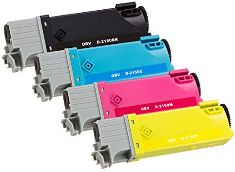 OBV Kompatibel 4X Toner für Dell 2150 2150cdn 2150cn 2155 2155cdn - schwarz, Cyan, Magenta, gelb