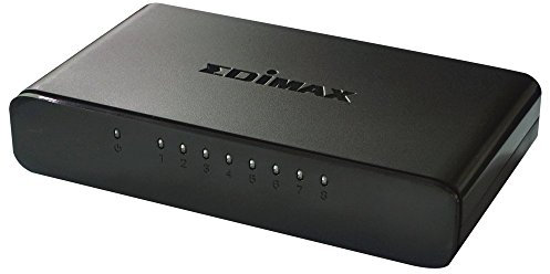 Edimax ES-3308P Fast Desktop Ethernet Switch (8-Port, RJ-45), Schwarz