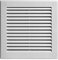 Awenta Plastic Air Vent Grille Cover 150x150mm 6x6 inch, White with Insect Grid Fly Net, Screw Hole Covers for Better Look