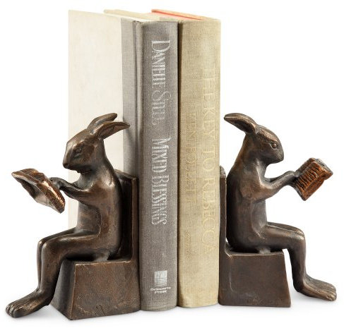 Studious Rabbit Bookends