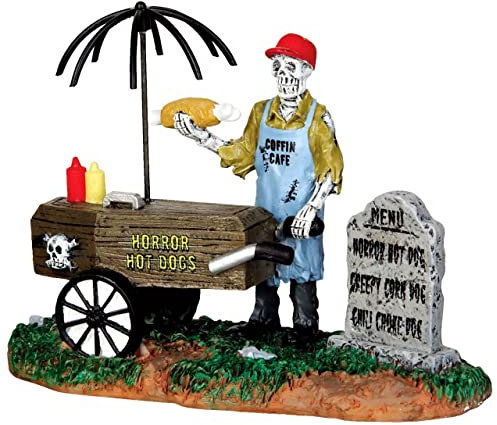 Lemax - Ghoul Hot Dog Vendor - Zombie Verkäufer - Spooky Town - Polyresin - Figuren & Zubehör für Halloween
