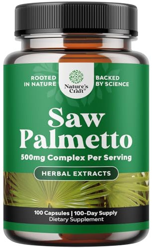 Pure Saw Palmetto Extrakt Kapseln - Verbessertes Haarwachstum Ergänzung mit Sägepalme für Frauen und Männer - Sägepalmekapseln mit Haarvitaminen für schnelleres Haarwachstum für Männer und Frauen