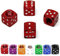 4 Ventilkappen - Würfel cube chrom Dice Bike Auto Motorrad Rad Ventil (rot)