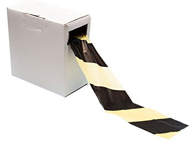 Gocableties Ruban adhésif de qualité supérieure Noir/jaune 500 m x 72 mm