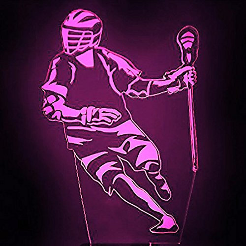 Jinson well 3D eishockey - spieler Nachtlicht Lampe optische Nacht licht Illusion 7 Farbwechsel Touch Switch Tisch Schreibtisch Dekoration Lampen perfekte USB Kabel kreatives Spielzeug