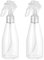 OUNONA 200ml Plastic Spray Bottle Transparent Non-Toxic Odorless Sprayer Leak-Proof for Cleaning Products Garden Treatment (2PCS)