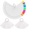 50 Display Nail Art Key Ring Wheel Fan Polish Practice Color Pop Tip Sticks Nail Art Tips Colour Pop Stick Display Fan