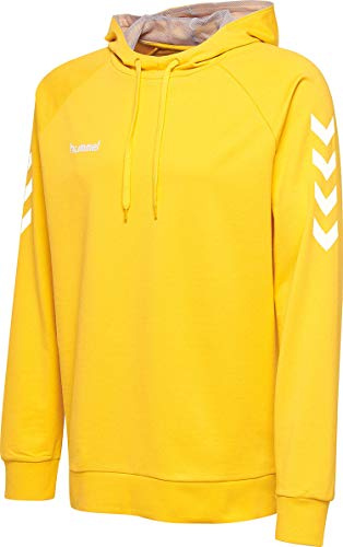 hummel Herren HMLGO Cotton Hoodie, Sports Yellow, XL