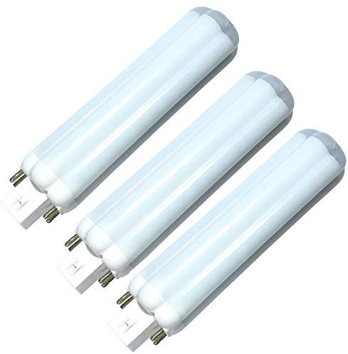 Bombilla LED Gx24Q de 9W, base de 4 pines, lámpara de retrofit PL 4000K luz diurna 20W CFL bombilla de repuesto GX24 luz LED para mesa de lectura luz de luz de 360 grados, sin luz azul UV GX24d-1 2 3