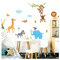 Little Deco Kinderzimmer Wandtattoo Dschungeltiere Affen Elefant I 140 x 78 cm (BxH) I Wandaufkleber Junge Deko Babyzimmer Wandsticker Sticker DL206-21