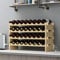sogesfurniture Weinregal Flaschenregal mit 4 Ebenen für 32 Flaschen Wein Holzregal Weinhalter Weinständer Flaschenständer für Küche, Esszimmer, Bar, 90x30x54cm, BHEU-BY-WS4832M