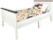 Leomark, Paris Walnut, Lit Simple en Bois avec Confortable Matelas, Lit pour Enfants en Bois Blanc, Solide et Durable Lit pour Enfants, Zone de Couchage: 140/70 cm