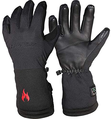 CHARLY Best of Air Polarheat Light, Herren/Damen beheizbare Handschuhe, Li-Ion-Akkus, Größe XL