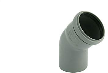 STEMAX-Wassertechnik Marley HT Abflussrohr HTB Bogen 45° DN32,40,50,75,110, Größe: DN75