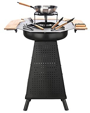 Feuerstelle und Grill von EL Fuego® 2-in-1, Grillschale, Feuerkorb, Holzkohlegrill AY 329