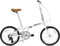 FabricBike Klappfahrrad, Alu-Rahmen, Single Speed, 3 Farben (Matte White 7 Speed)