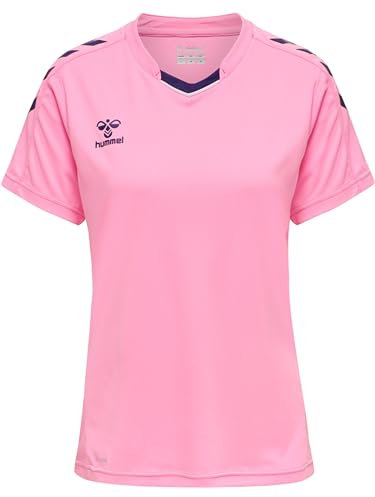 hummel Damen Hmlcore Xk Poly Jersey S/S Woman Blouse, Cotton Candy, M EU