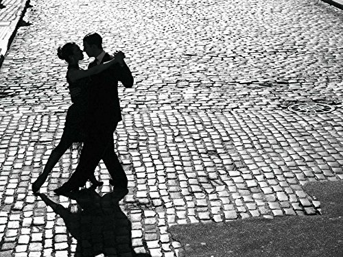 Feeling at home KUNSTDRUCK auf MATTE PAPIER 220gr Tänzer, die den Tango durchführen Anonymous - Fotografie horizontal Poster Tänzer, die den Tango durchführen Bild auf Papier cm_65_X_87