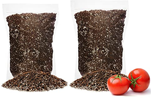 GARDENERA Organic Potting Soil for Tomato Plants - 10 Quart - Hand-Mixed with Natural Ingredients for Optimal Growth and Nutrient Retention