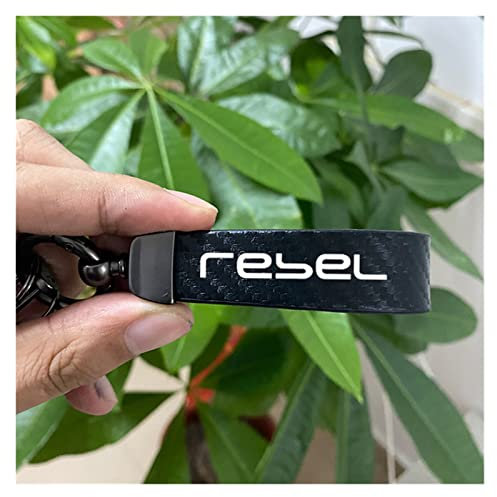 Motorrad Schlüsselanhänger Für Honda Rebel CMX 300 500 CMX300 CMX500 2017-2021 Motorrad Schlüsselanhänger Lanyard Geschenke Schlüsselanhänger Zubehör (Farbe : Blakc for Rebel, Größe : Normal)