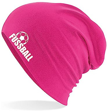 Huuraa Wintermütze Fussball Ball Geschenk Fuchsia Fussball Geschenkidee