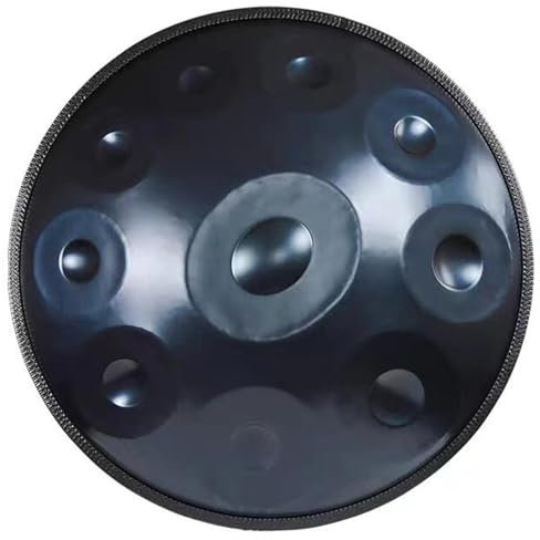 9/10/12 Töne Handpan Drum Instrument, Handpan Drum Steel Hand Drum Percussion Instrument, Steel Tongue Drum, Handpan Drum In D Minor Percussion(Size:10 Tone,Color:Blau)